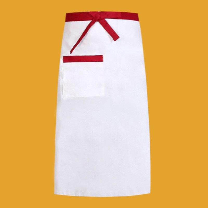 1pcs Chef's Apron Half-length Neck-hanging El Cooking Restaurant Restaurant Coffee Bar Waiter Work Apron Unisex Striped Apron