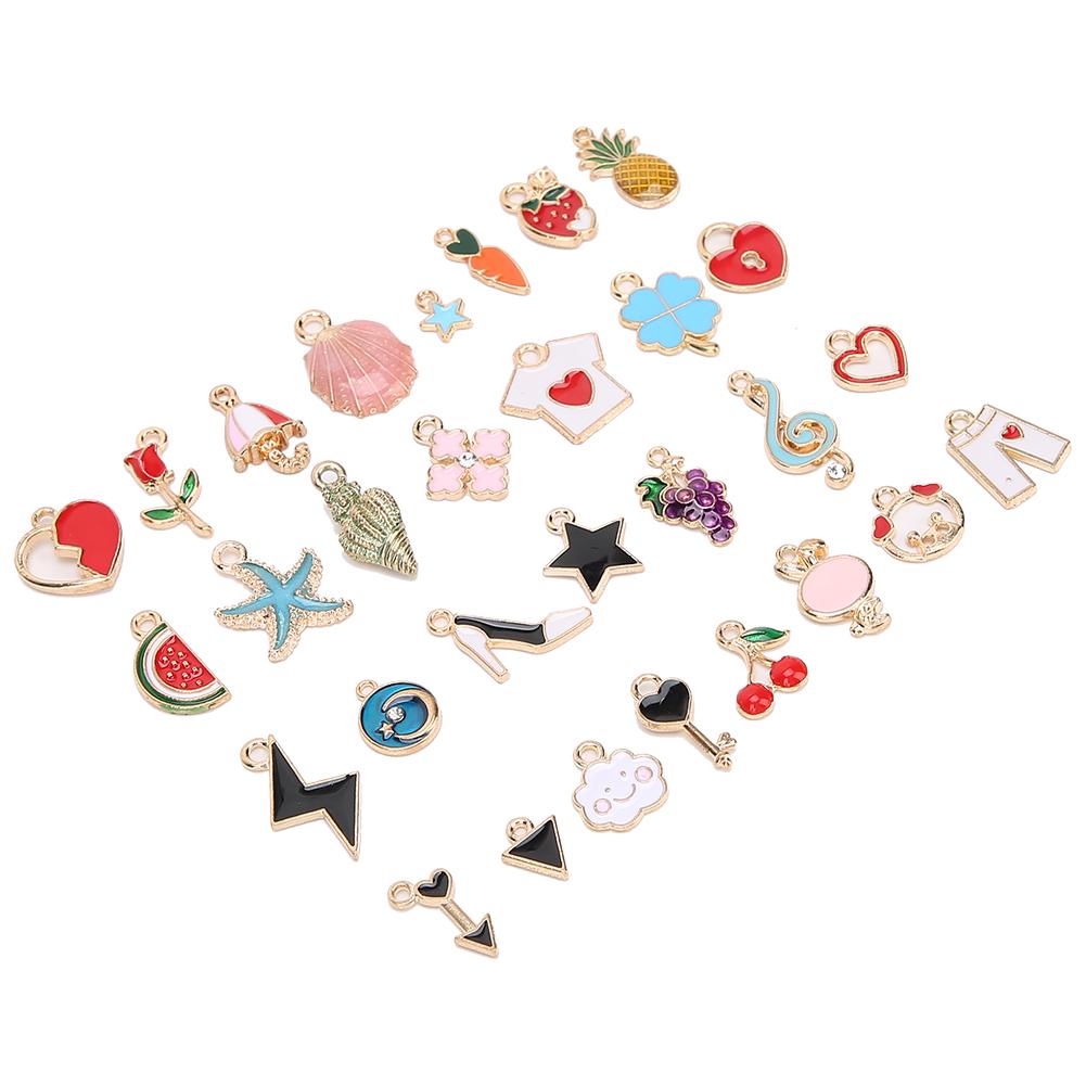 

DIY Pendants Accessories Alloy Cute Pattern Jewelry Bracelet Material(30pcs styles)