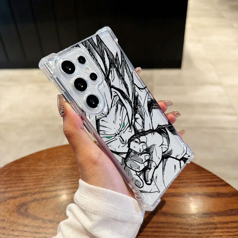 

Cool Vegeta Goku Dragons Balls Black Art Phone Case For Samsung Galaxy S25 FE S26 S24 S23 S22 S21 S20 Ultra S26 Plus S25FE Cover Galaxy S20 Ultra