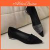 French Style Pu Leather Slipon Loafers With Durable Rubber Sole For Adult Women