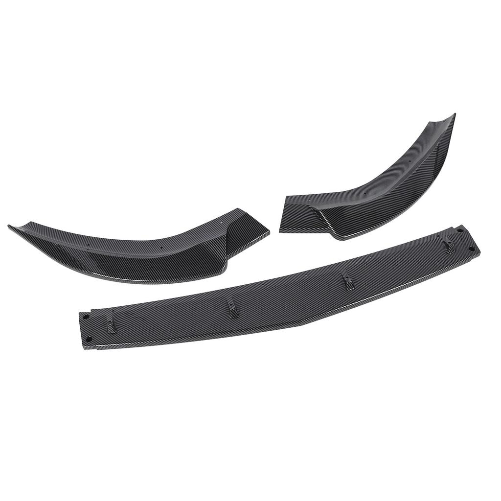 3PCS Front Bumper Lip Diffuser Lightweight Sporty Appearance Replacement for Benz A‑Class W177 V177 2018 To 2022 Carbon