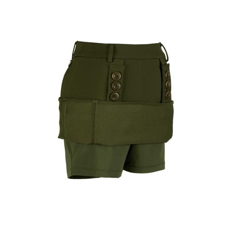 J Jane Flap H-Line Skirt (Khaki)