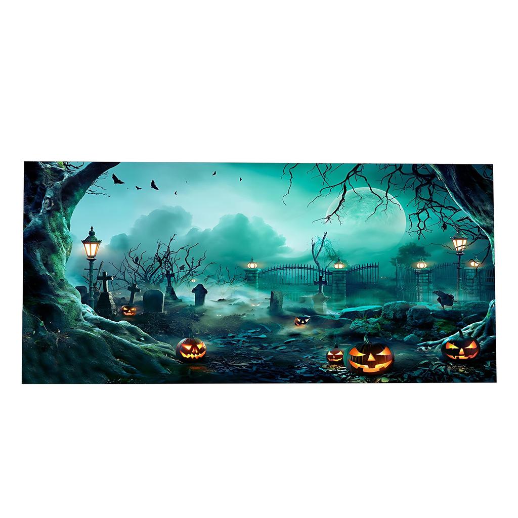 Halloween Garage Door Background Celebration Atmosphere Party Photo Foreign Trade Garage Background