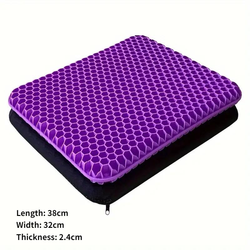 

Автомобильная гелевая охлаждающая подушка для сиденья 3D Honeycomb Cool и Breathable Cool Ice Silk Подушка для автомобильного кресла для дома и офиса Автомобильные аксессуары Viscose fiber&Four Seasons фиолетовый