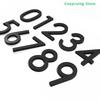 Address Big Modern Door Alphabet Floating House Number Letters Sign #0-9 Black Numbers 125mm 5 In Home Outdoor