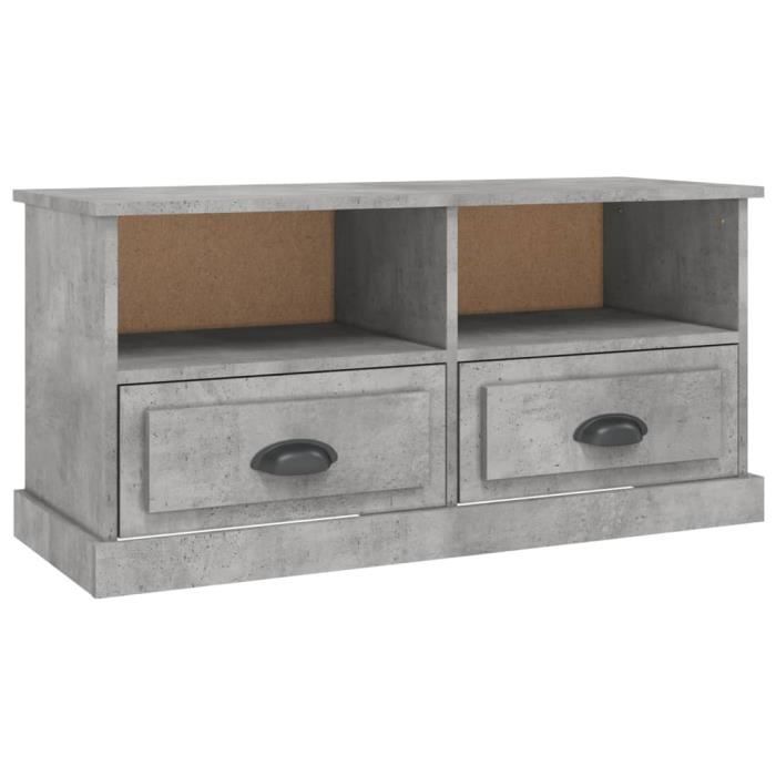 VidaXL TV Stand Concrete Grey 93x35.5x45 Cm Engineered Wood 816468