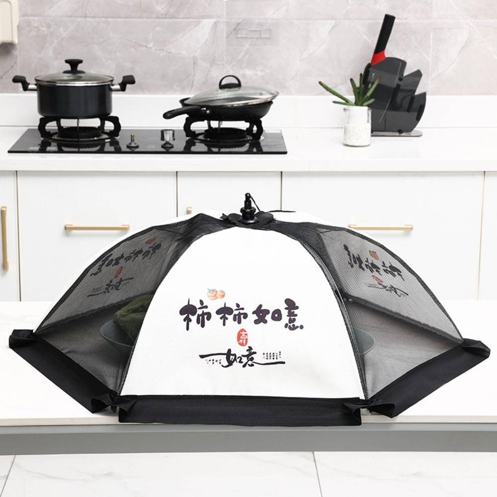 

Breathable Vegetable Fruit Cover Umbrella Shape Table Cover Foldable Food Covers Home