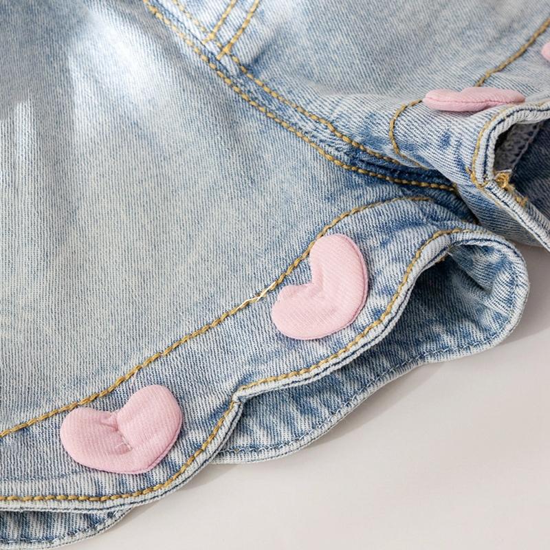 Girls' Short Denim Pants Summer Fashionable Style Children Jeans Pants Children's Korean Version Clothing