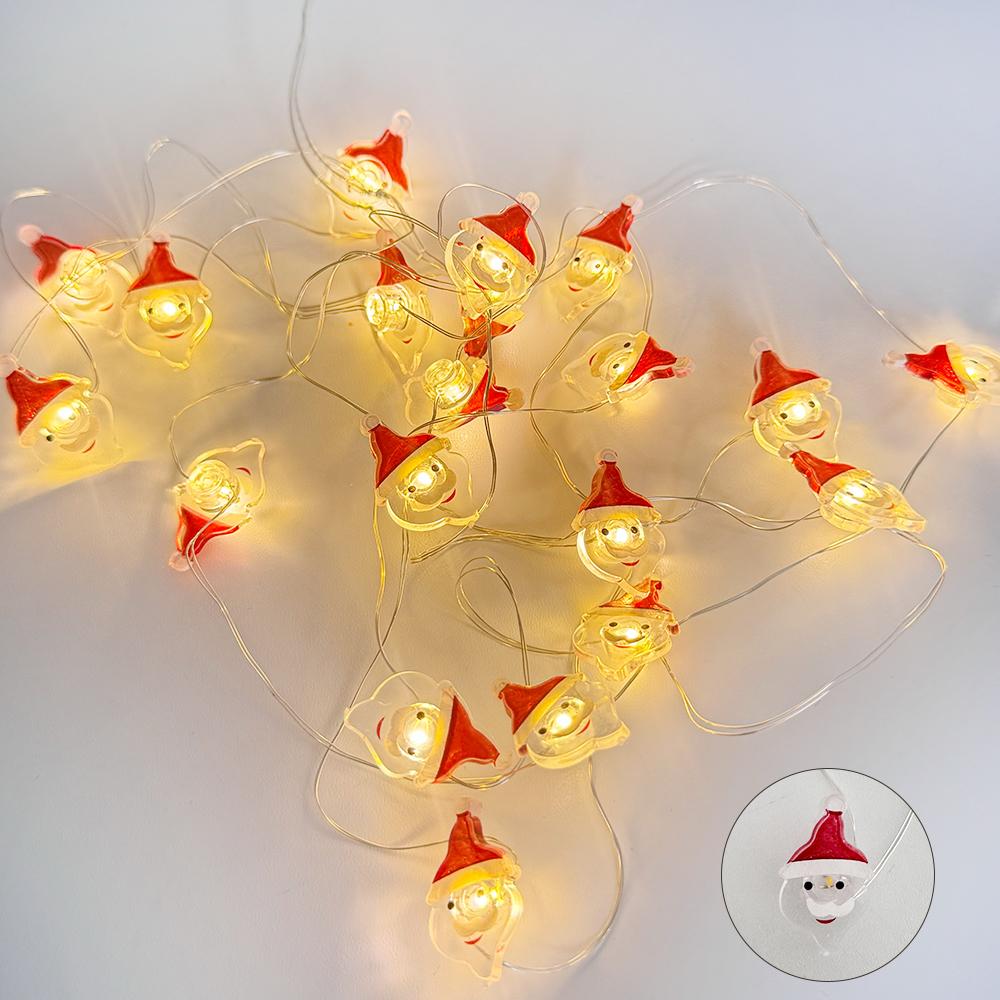 

Runtowo Santa Claus Light String Garland,Merry Christmas Decor for Home ,Christmas Tree Ornaments ,Xmas Party Supplies 1M10LED