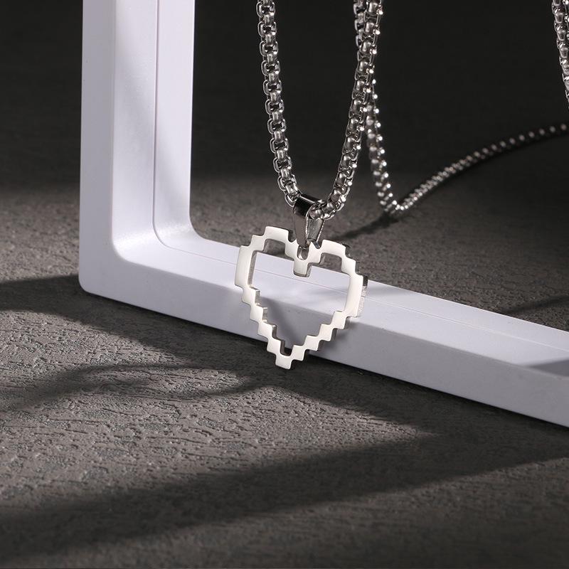 Men's Titanium Steel Hip Hop Pendant Necklace - Trendy, Non-fading Street Style