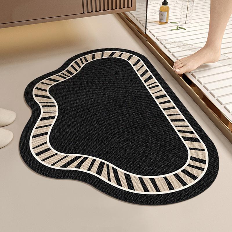 Cloud Bathroom Mat Toilet Soft Diatom Mud Strong Absorbent Foot Mat Toilet Door Non-slip Mat Quick Dry Mat