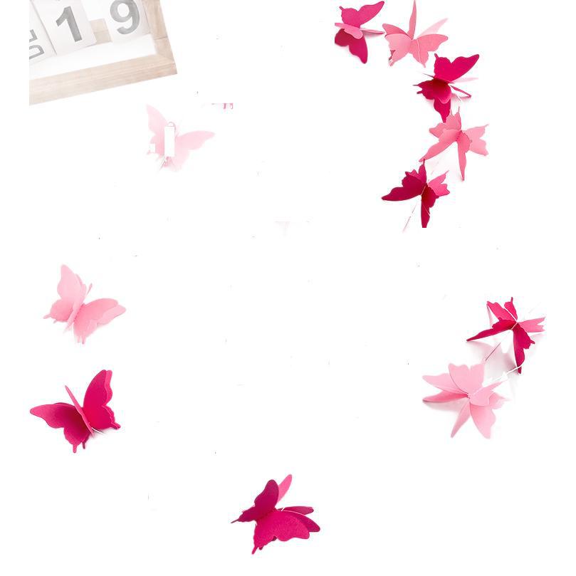 3D Butterfly Paper Garland for Parties: Birthday, Wedding, New Year, or School Decorations