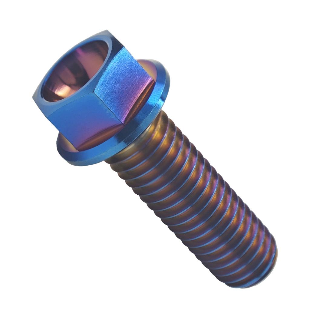 Titanium Bolt M6 / M8 Hex Head Screws for Bike MTB Bike Motorcycle Bicycle Lightweight Fasteners