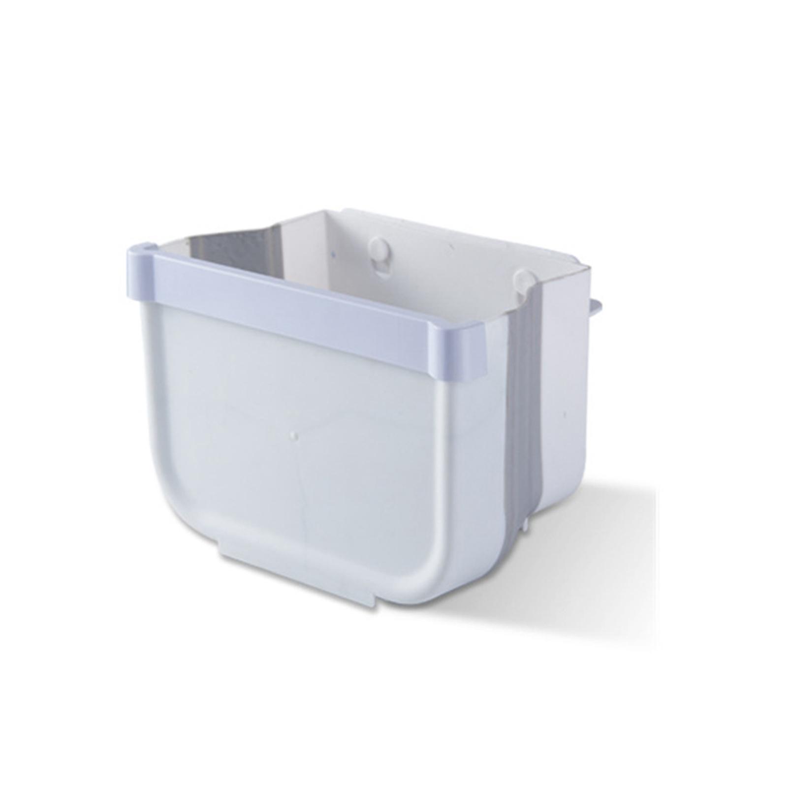 

Многофункциональный складной настенный подвесной кухонный мусорный бак для автомобиля, мусорное ведро 5L серый