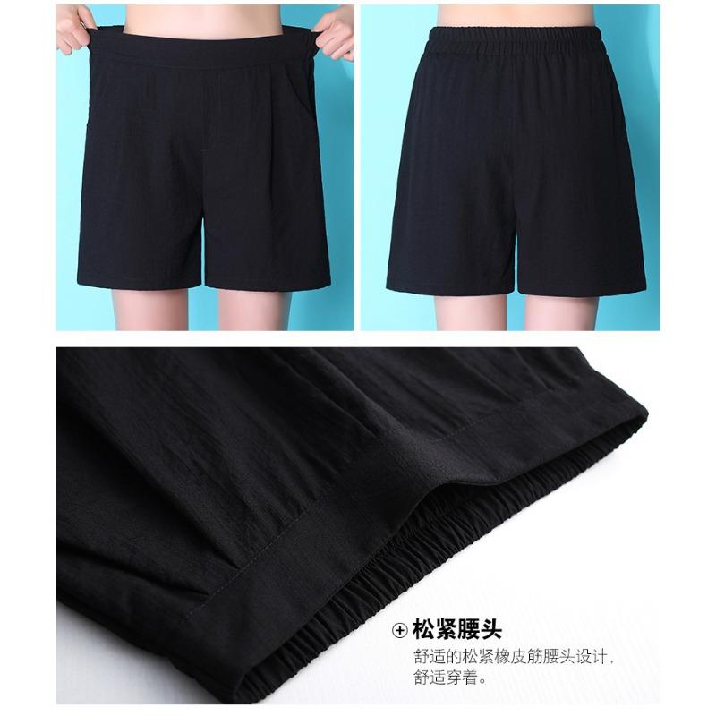 Pantaloni scurți casual de vară pentru fete, cu talie elastică, pantaloni cu picior larg, modă, 5 puncte, pantaloni de alergare