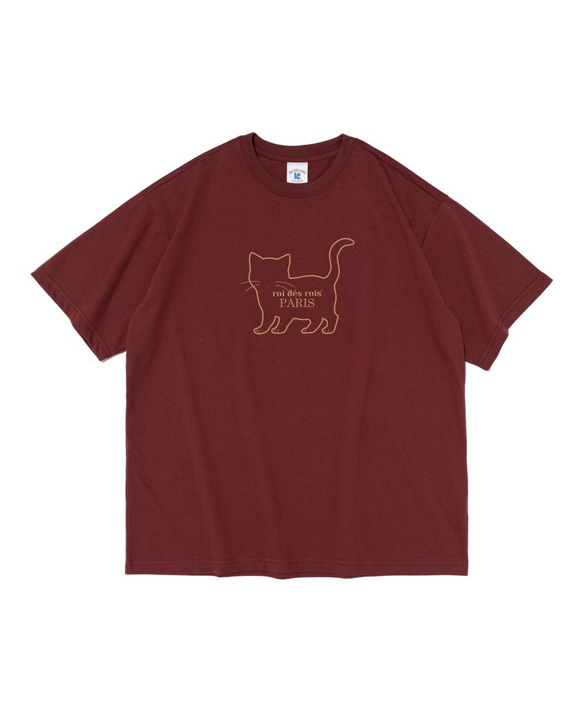 ROIDESROIS Parisha Printed Short Sleeve T-Shirt (Wine)