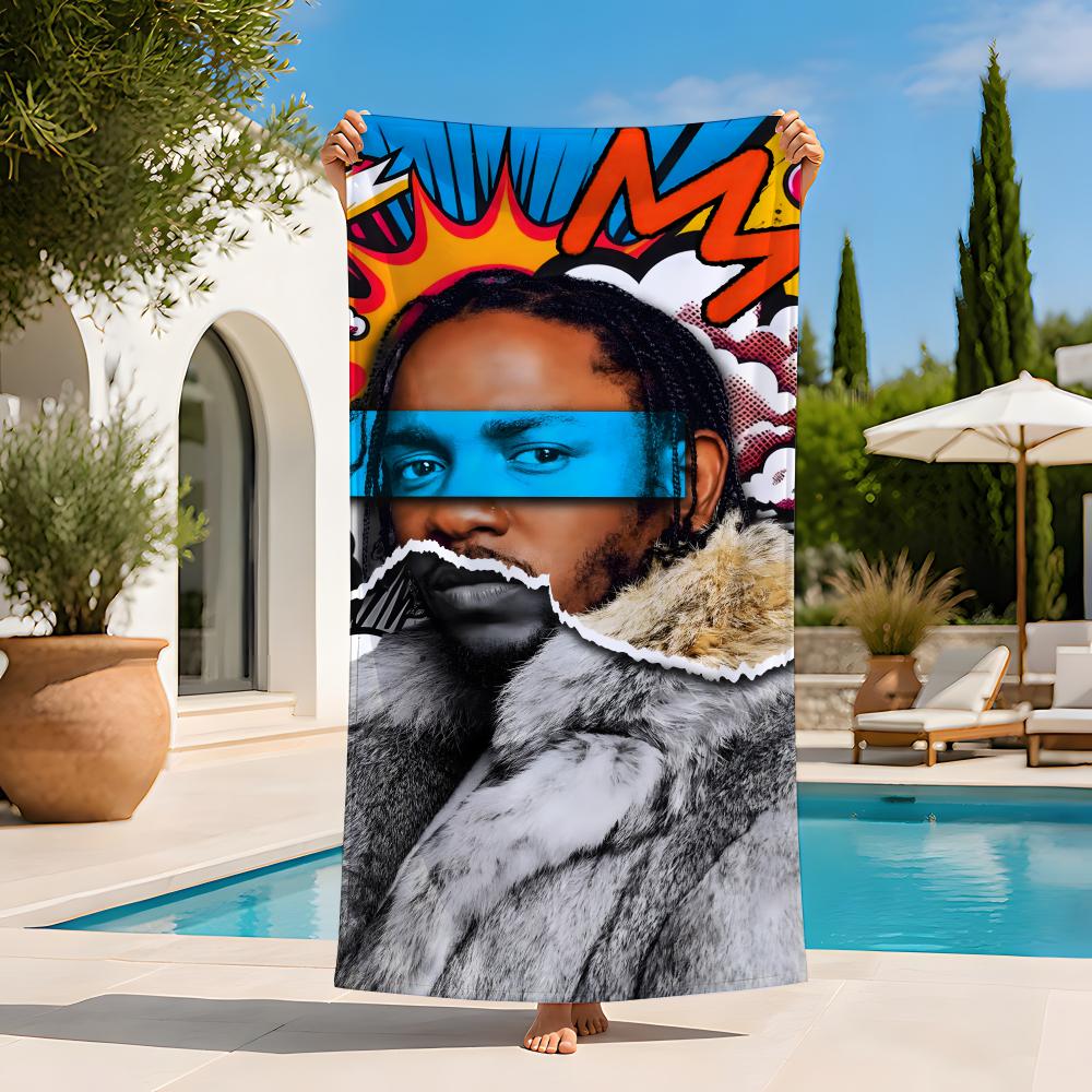 Music k-kendricklamar Towel Extra Large Beach Towel Quick Dry Sand Free Super Absorbent Lightweight hot