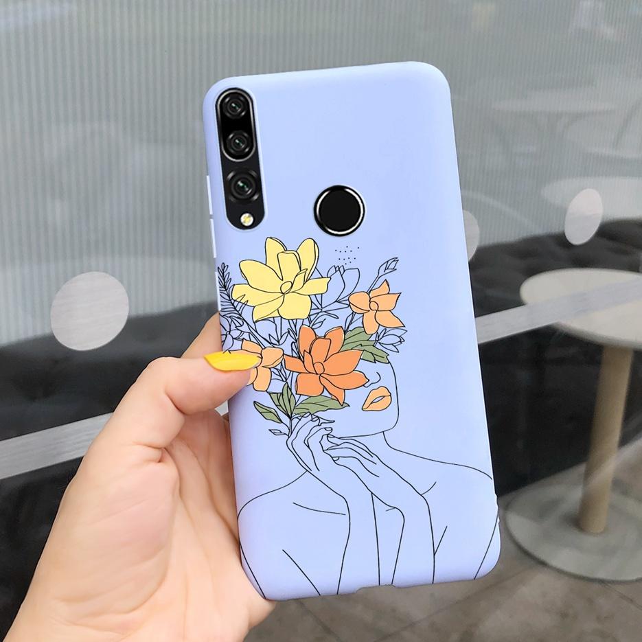 For Huawei Y9 Prime 2019 Case STK-L21 Stylish Flower Cartoon Phone Cover For Huawei Y9 Y 9 Prime 2019 Cases Fundas Coque Bumper
