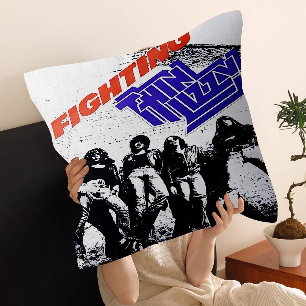 Rock Band T-Thin LizzyS Movie Cushion Cover Pillowcase Upholstery Sofa Throw Pillow Home Decor Pillowcas
