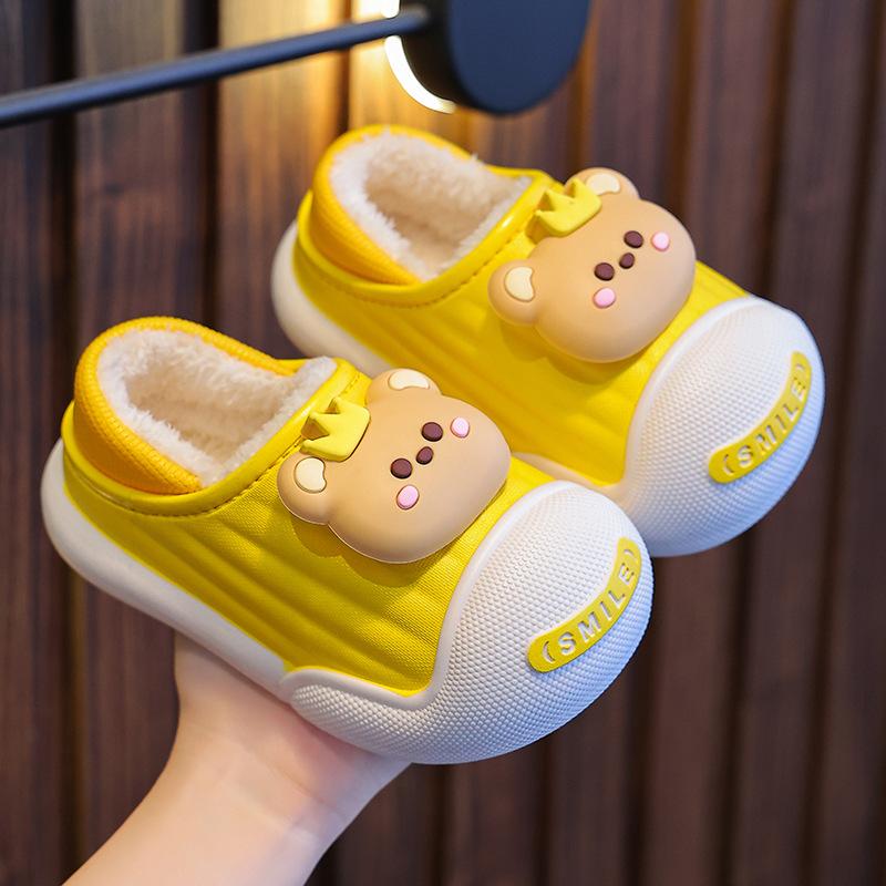 Children's Cotton Slippers   Winter Indoor Bottom Plush