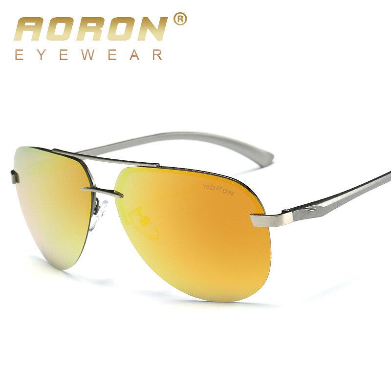 Fashion Polarized Toad Sunglasses Men Women Classic Mirror Eyeglasses Coating Anti-glare Sunscreen Metal Frame Glasses UV400
