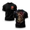 Bärtiger Totenkopf Taktisches T-Shirt 2A Schusswaffen Schießstand Tag Operator Grafik-T-Shirt