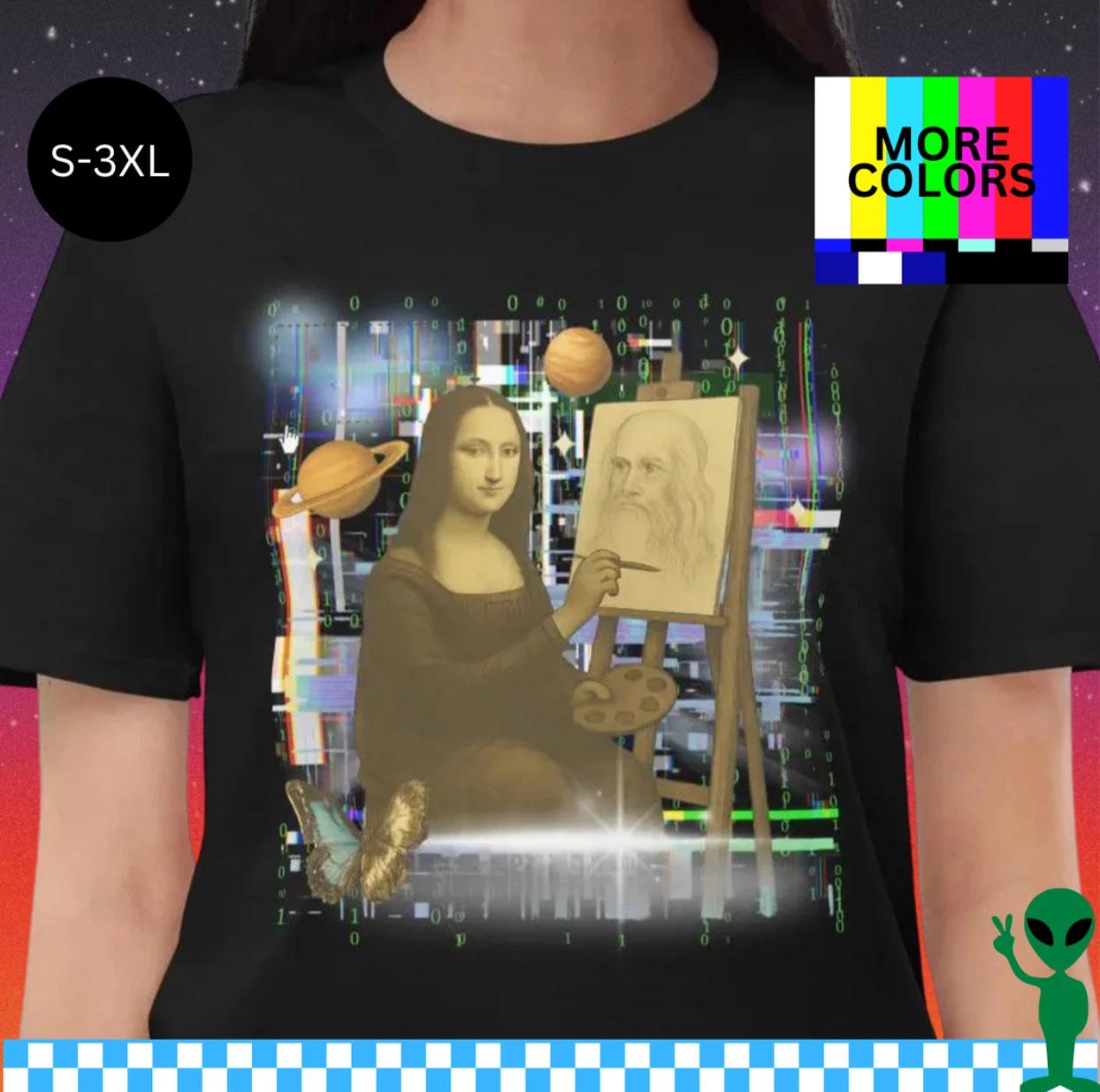 Mona Lisa Shirt S-3XL Unisex Short-Sleeve XL
