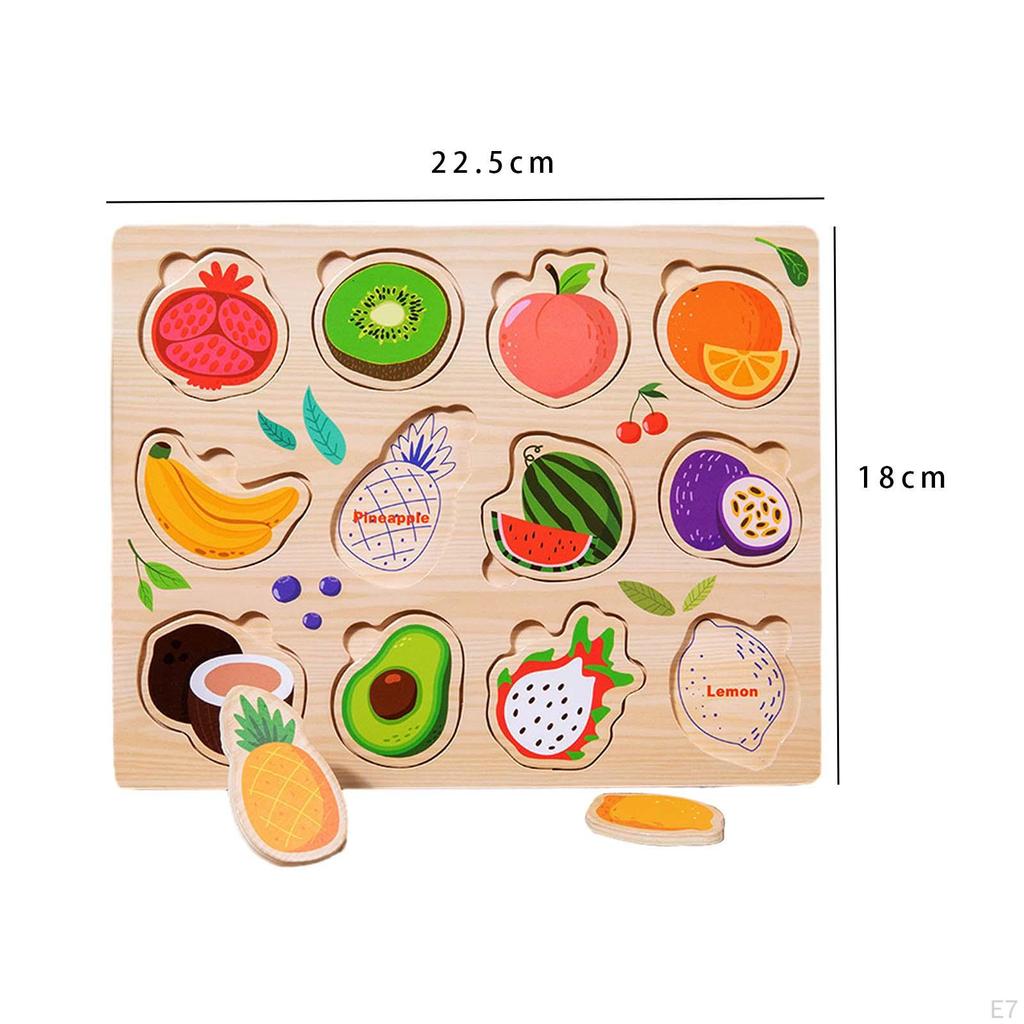 Holzpuzzle-Tier-Puzzle-Set, Früherziehungsspiele, 3D-Puzzles