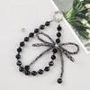 Women S Crystal Ball Bow Phone Chain Wrist Strap Keychain Ins Style