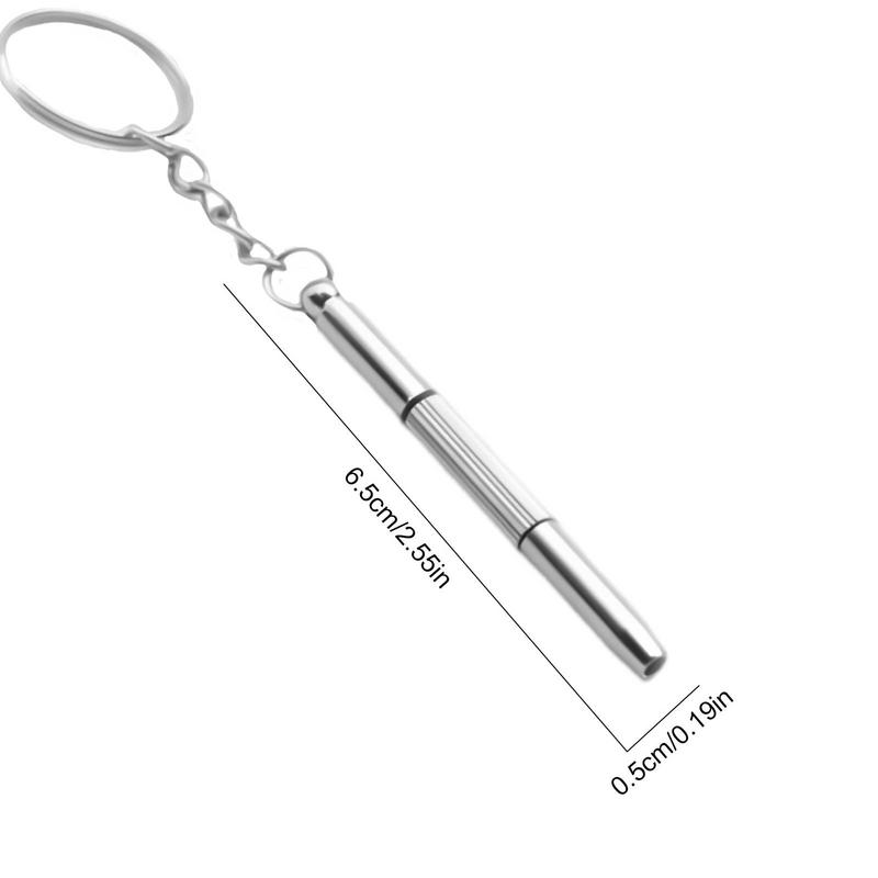 3-in-1 Brillen-Schraubendreher, Brillen-Schraubendreher, Uhren-Reparatur-Set mit Schlüsselanhänger, tragbare Handwerkzeuge, Präzisions-Schraubendreher, Multi