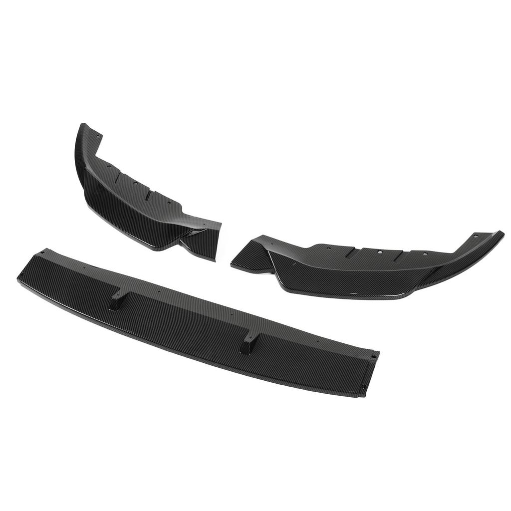 3pcs Front Bumper Lip Spoiler Kit Aerodynamic for 5 Series G30 G31 520i 525i 530i 2021 and Up Carbon Fiber Style