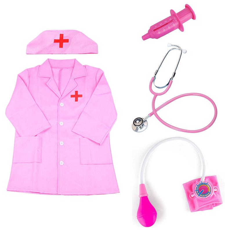 

Синий/Розовый Набор для ролевых игр Доктор Медсестра Интерактивный реквизит Нарядный набор Имитация оборудования Фестиваль Домашняя вечеринка DIY Игра Декорация ZYF