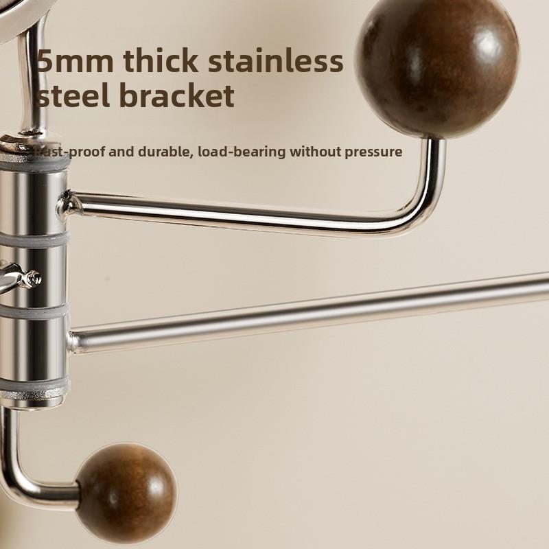 Sugkoppskrok, Multifunktionell väggmonterad roterande krok, Inget behov av borrning, Väggmonterad badrumskrok, Klädkrok