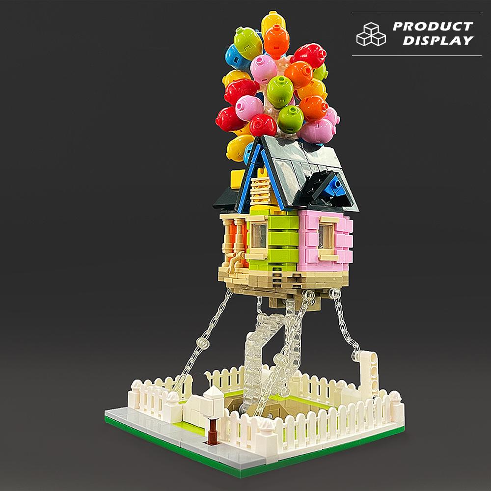 Street View Flying House Worldwide Building Blocks MOC Creative Expert City Model Series Bricks Classic Film Toys For Kids Gifts