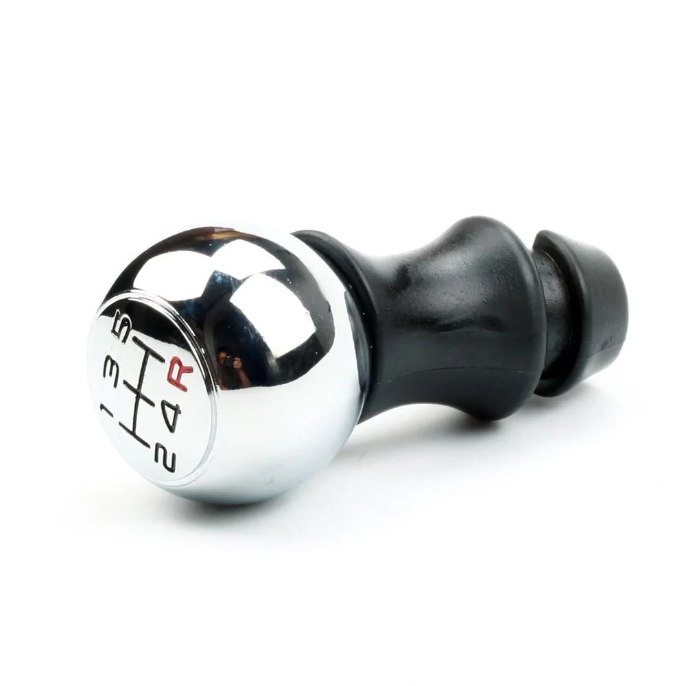 New chrome manual 5 speed car ABS shift knob for Peugeot 106 206 306 406 107 207 307 407 301 308 2008