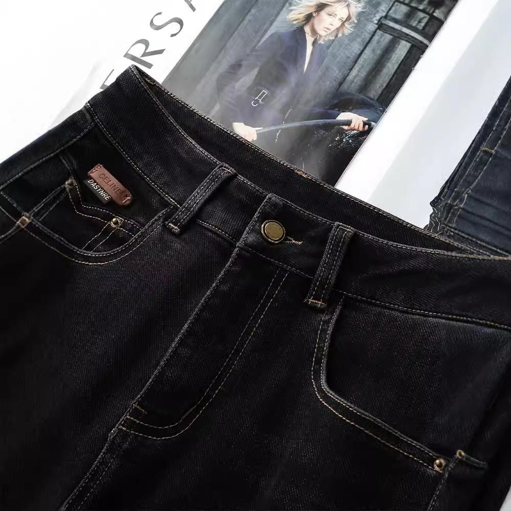Spring High Waist Slimming Harem Jeans for Women - Petite Casual Denim