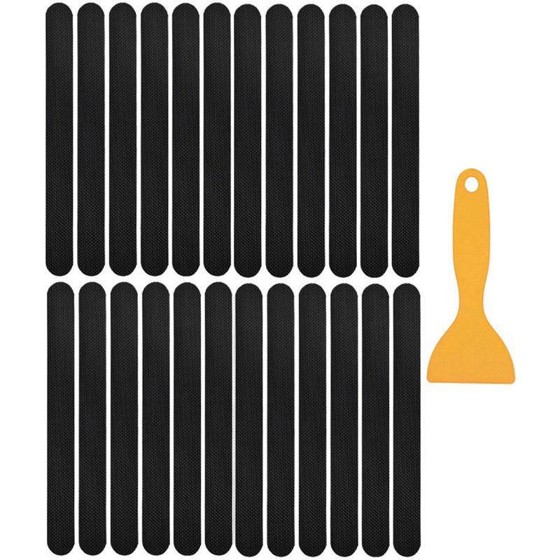 Anti-slip Strips Safety Shower Treads Stickers Bathtub Non Slip Sticker With Scraper  Anti Skid Tape For Shower Tub Steps Floor