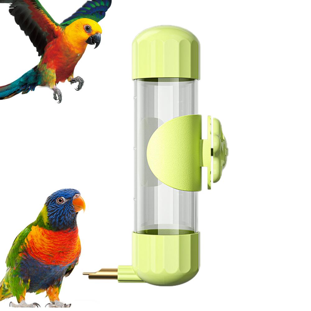 

Bird Cage Water Dispenser 200ml Bird Water Feeder Firing Pin Design Automatic Clear Water Dispenser For Conure Cockatiel зелёный