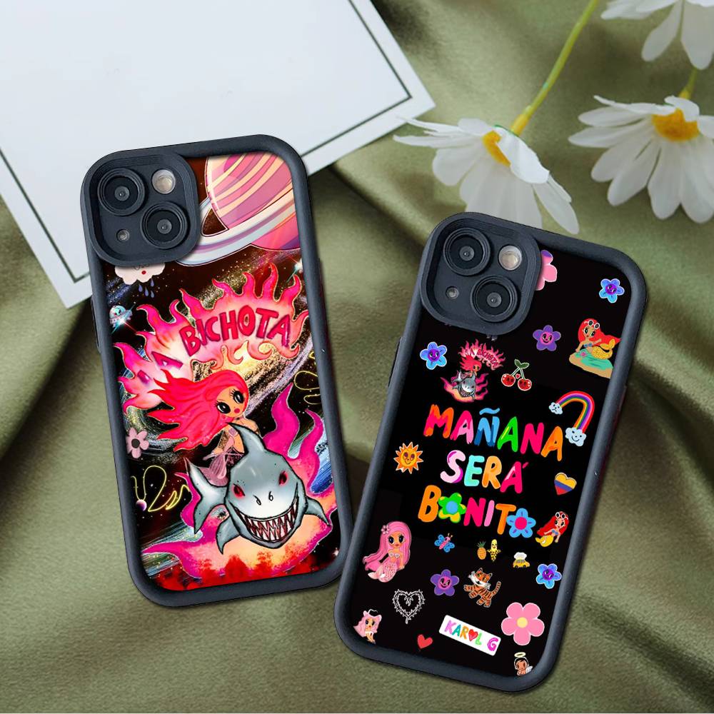 Karol G Manana Sera Bonito For iPhone 17 Pro Max 16 15 14 13 12 11 Plus Black Soft Phone Cover