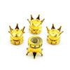 Metal Finish Tire Valves Cap Scratch Proof Resistant to Harsh Environments Outdoor Driving Ready Water Resistant 4 Pack