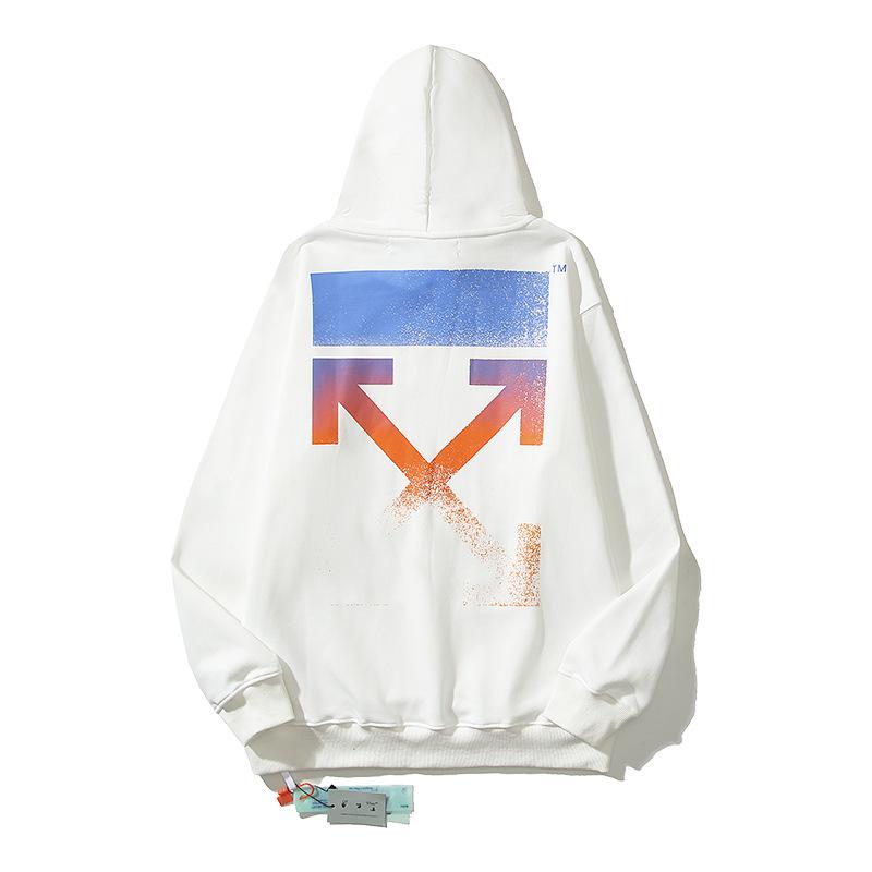 OFF-WHITE Unisex Hoodie aus Baumwoll-Frottee - Trendig & Hochwertig