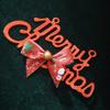 10Pcs Bow Ribbon Christmas Supplies Decoration Xmas Tree Pendant Ornament Bows for Home Decor New Year's 2025 Gifts Accessories