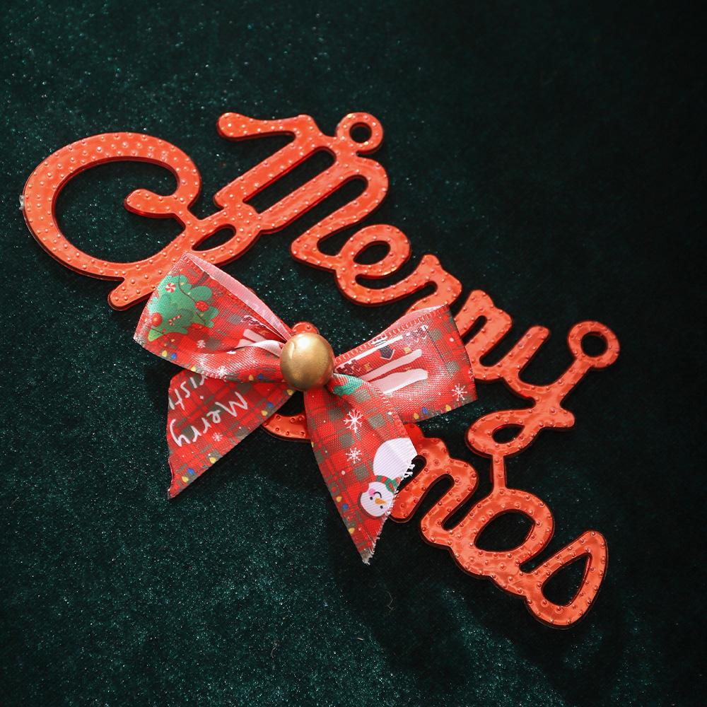 10Pcs Bow Ribbon Christmas Supplies Decoration Xmas Tree Pendant Ornament Bows for Home Decor New Year's 2025 Gifts Accessories