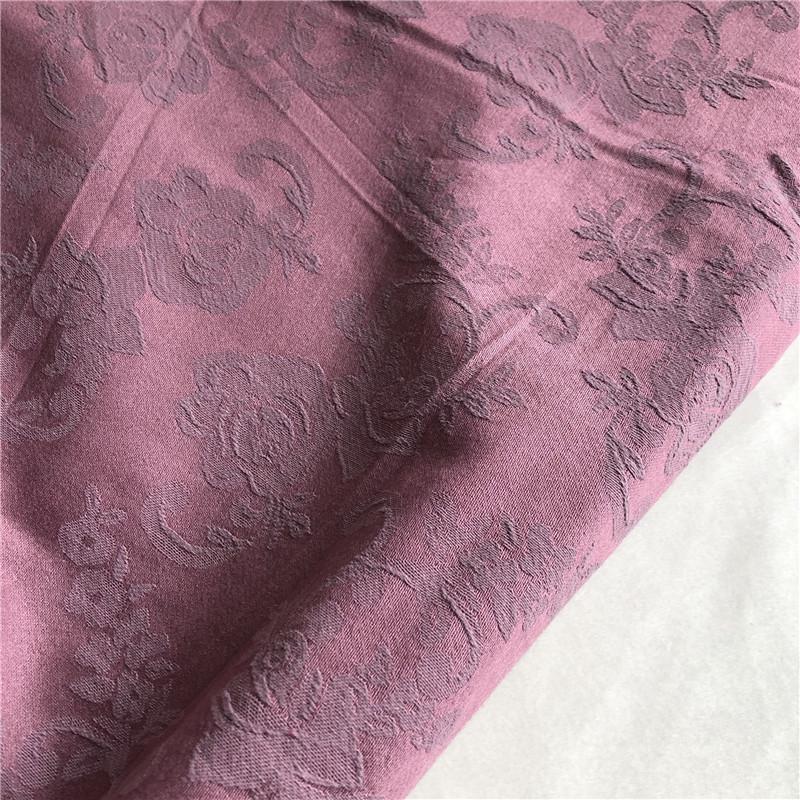 Autumn/Winter Thickened Double-Sided Cotton Linen Jacquard Hanfu Robe Dress Fabric