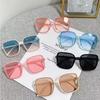 2026 Gradient Sunglasses for Women Trendy Retro Square Style Big Box Fashion Ins Female Trend Eyewear