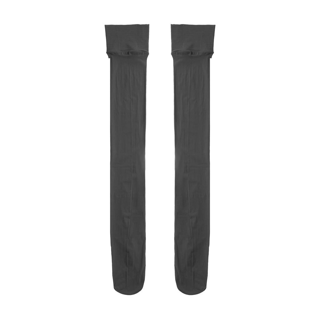 Mens Glossy See Through Stockings Thin Shiny Solid Color Stretchy Sheer Thigh High Socks