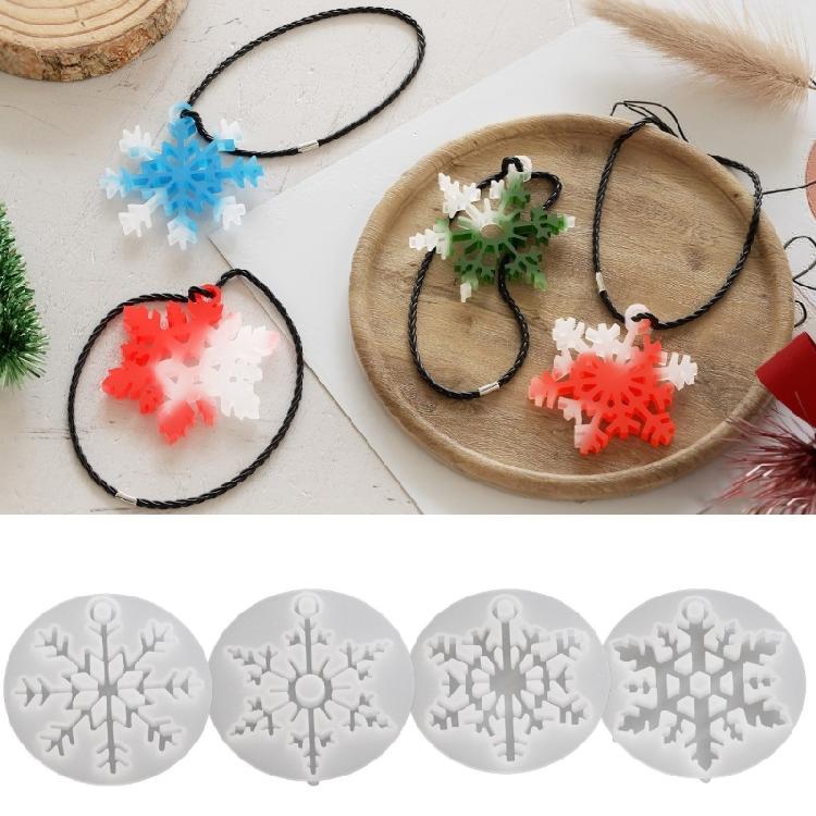 Silicone Resin Snowflake Molds For Jewelry Crafting Create Custom Earrings And Necklaces and Home Display Ornament