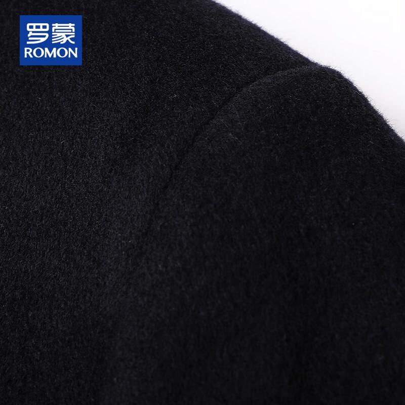 ROMON Men's 100% Cashmere Double-Sided Wool Coat