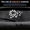 Reflective Bumper Decal Reflective Silver Tone Square A Version of the Stars Reflective Car Sticker Personalized Decoration Vehicle Body or Window