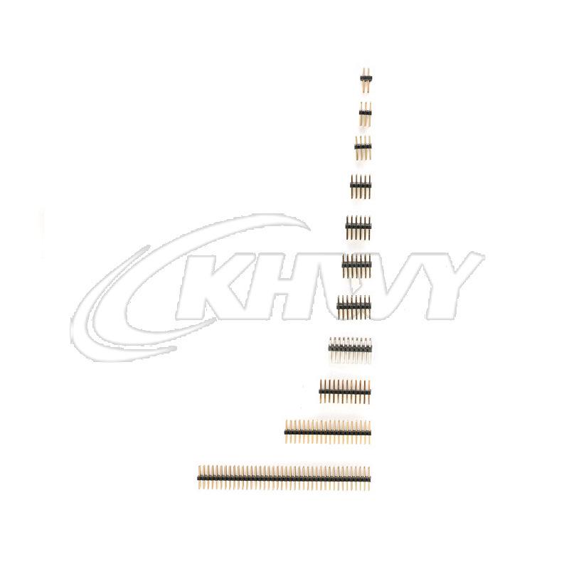 1.27mm Dual Row Straight Pin Header, Gold-Plated 2x3/4/5/6/8/10/12/20/30/40P